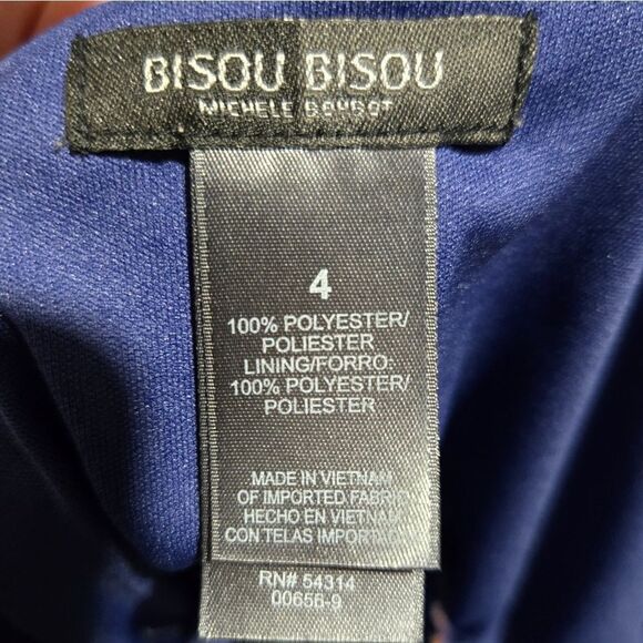 Bisou bisou print maxi dress sz 4 - Picture 4 of 10